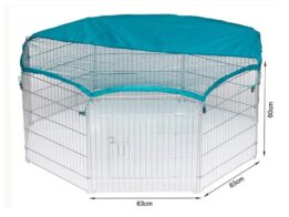 Wire Pet Playpen with waterproof polyester cloth 8 panels size 63x 60cm 06-0114 www.gmtproducts.com