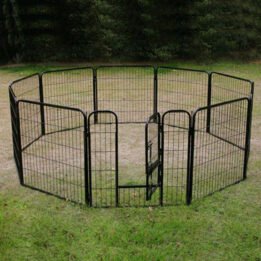 Square Tube Pet Fence 10 Panels Wire Dog Playpen Large Metal Foldable Dog Kennels Playpen 06-0126 www.gmtproducts.com
