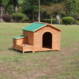Novelty Custom Made Big Dog Wooden House Outdoor Cage www.gmtproducts.com