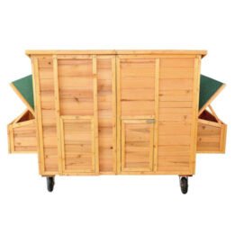 Large Outdoor Wooden Chicken Cage Two Egg Cages Pet Coop Wooden Chicken House www.gmtproducts.com