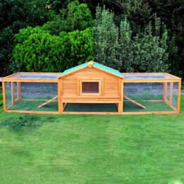 Double Decker Wooden Rabbit Cage Farming Low Cost Pet House www.gmtproducts.com