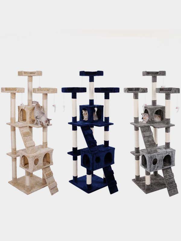 Fábrica de árvore de gato de madeira $ 23,28 Plataforma OEM Coluna de sisal Estrutura de escalada para gato 06-1171 www.gmtproducts.com