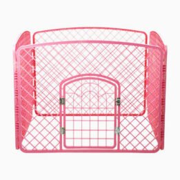 Custom outdoor pp plastic 4 panels portable pet carrier playpens indoor small puppy cage fence cat dog playpen for dogs www.gmtproducts.com