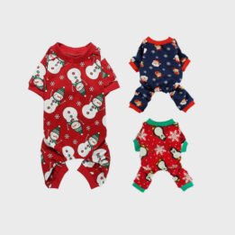 Pet Clothes Christmas Day Outfit Four-legged Christmas Pajamas Pets Pajama Jumpsuit www.gmtproducts.com