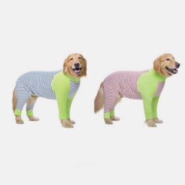 Wholesale Summer Pet Clothing Striped Clothes For Big Dogs Four Legs www.gmtproducts.com