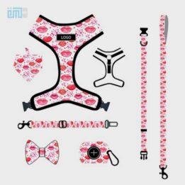 Pet harness factory new dog leash vest-style printed dog harness set small and medium-sized dog leash 109-0016 www.gmtproducts.com