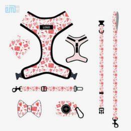 Pet harness factory new dog leash vest-style printed dog harness set small and medium-sized dog leash 109-0017 www.gmtproducts.com