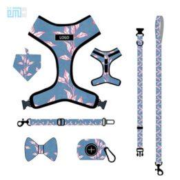 Pet harness factory new dog leash vest-style printed dog harness set small and medium-sized dog leash 109-0019 www.gmtproducts.com