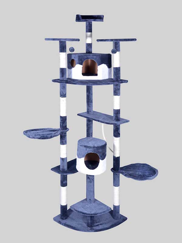 OEM Wholesale High Quality Pet Manufacturer Stock Luxury Cat Tower Cat Scratcher Tree 06-0002 www.gmtproducts.com