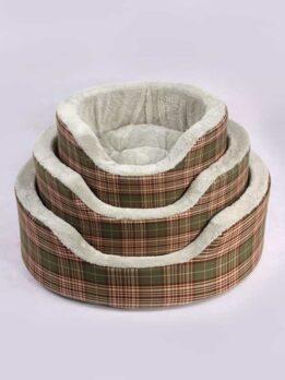 Coral velvet striped plaid simple wind upscale comfortable dog kennel sofa nest pet supplies106-33008 www.gmtproducts.com