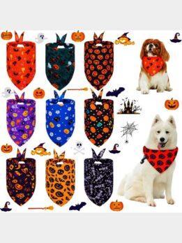 Halloween pet drool towel cat and dog scarf triangle towel pet supplies 118-37017 www.gmtproducts.com