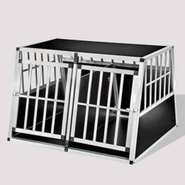 Large Double Door Dog cage With Separate board 06-0778 www.gmtproducts.com
