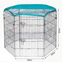 Outdoor Wire Pet Playpen with Waterproof Cloth Folable Metal Dog Playpen 63x 91cm 06-0116 www.gmtproducts.com